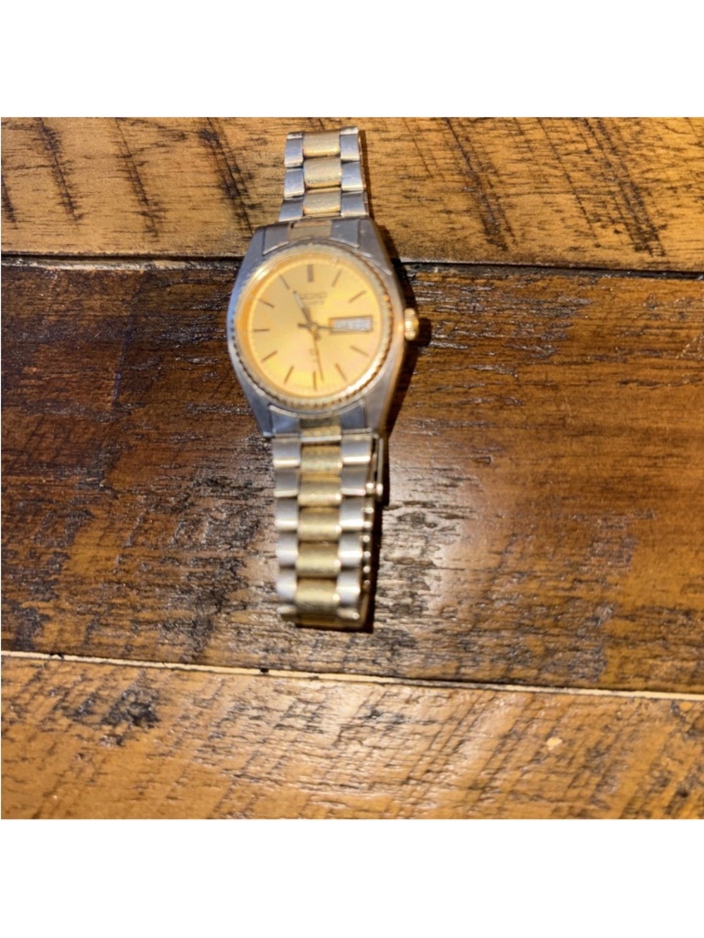 Seiko Two-Tone Gold and Silver Women's Bracelet Watch